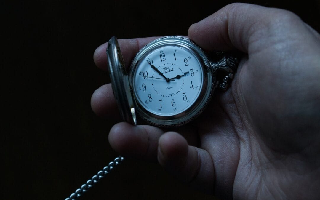 silver and white analog watch